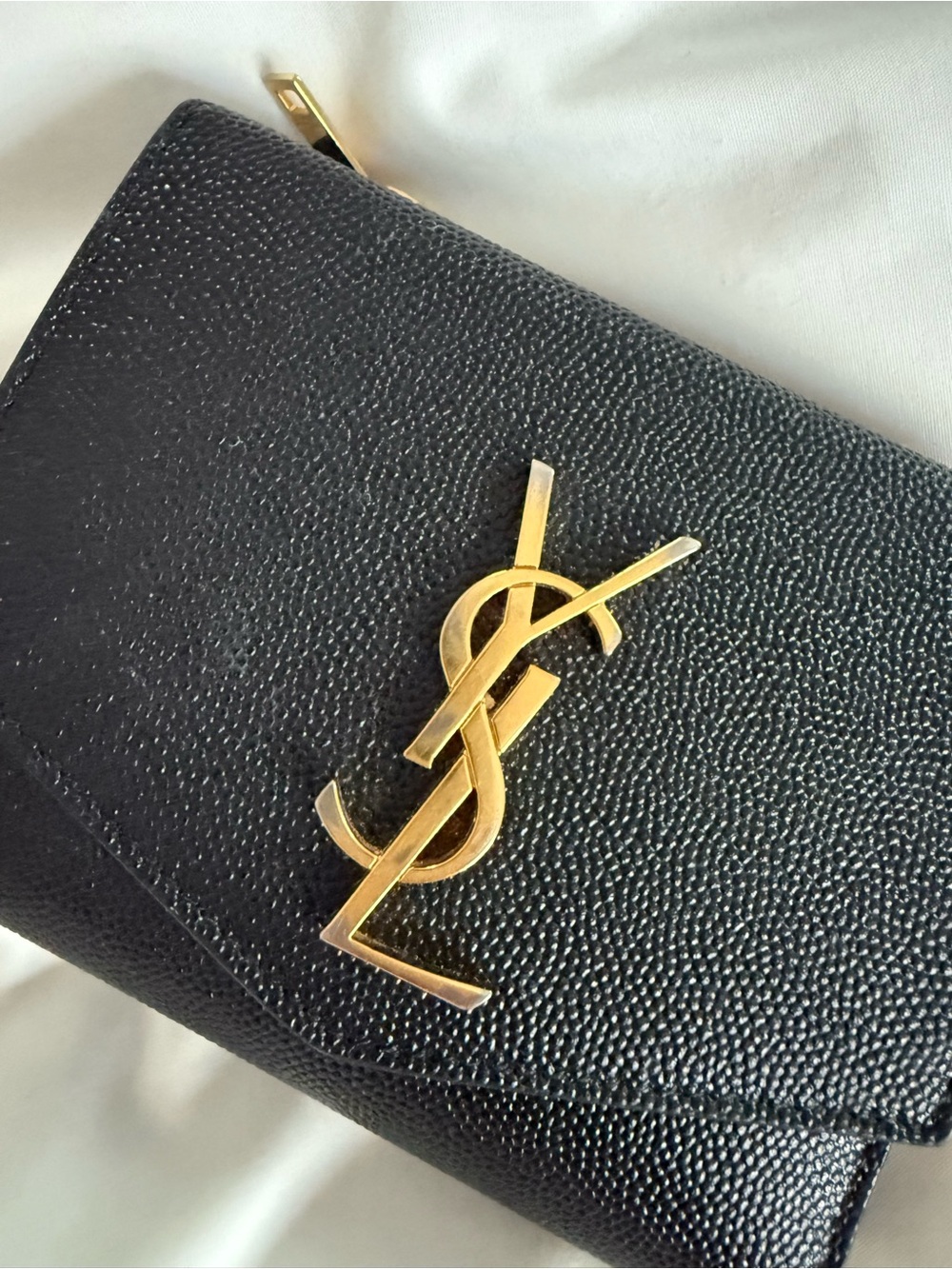 YSL Uptown Leather Compact Wallet - Picture 4 of 8